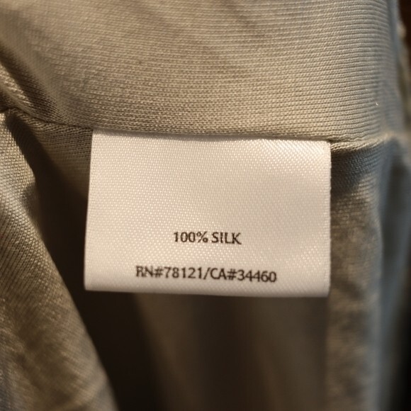 Eileen Fisher Cropped Silk Tie-Front Bolero Jacket Hand-Sewn Beaded Large - Picture 14 of 14